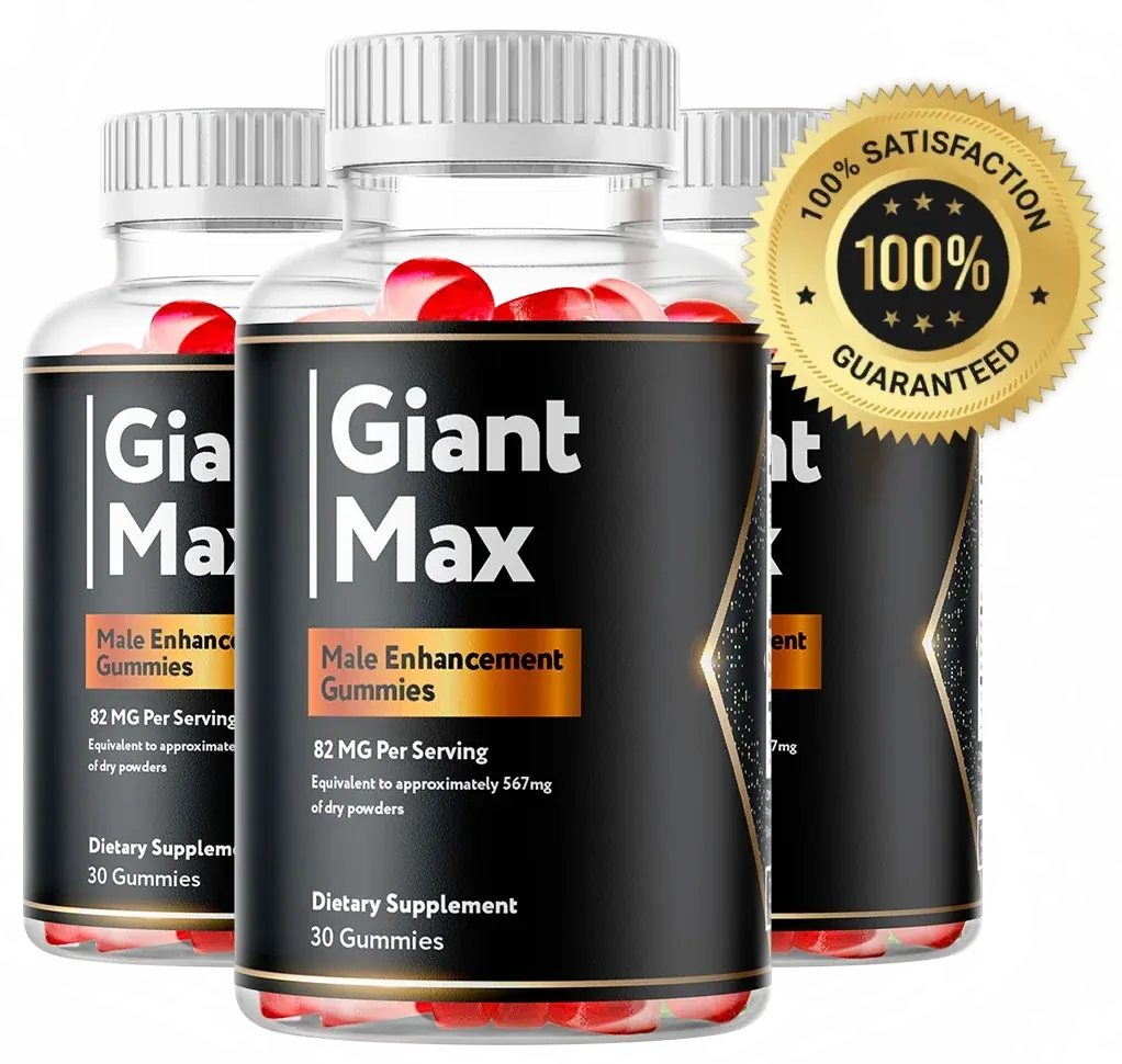 GiantMax three-bottle bundle with the 100 percent satisfaction guaranteed seal